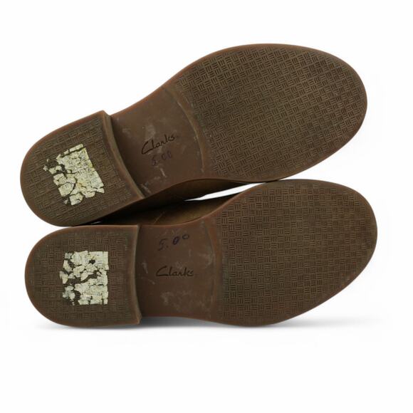 Clarks Collection Ankle Boots Womens 5M Camzin Grace Brown Chukka - Picture 9 of 11